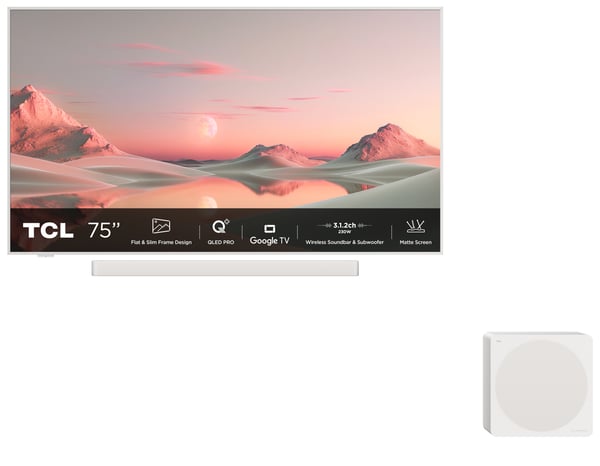 TCL 75A300 Pro 190,5 cm (75") 4K Ultra HD Smart-TV Wi-Fi Vit 450 cd/m²