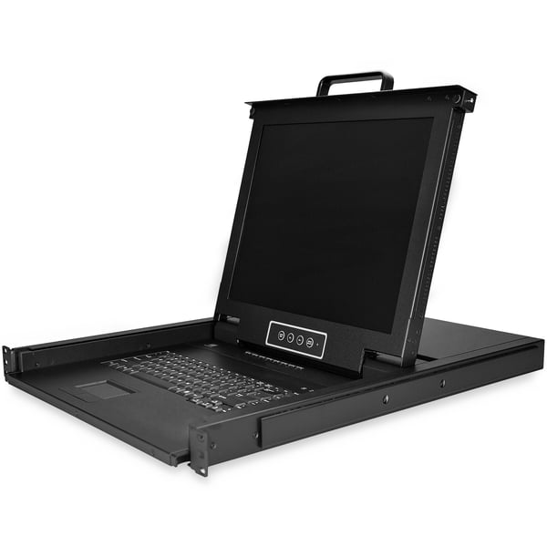 StarTech.com RKCONS1708K rack 43,2 cm (17") 1280 x 1024 pixlar Stål Svart 1U