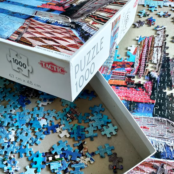 Tactic Around the World: Chefchouen Morocco - 1000 pcs Kuviopalapeli 1000 kpl Kaupunki