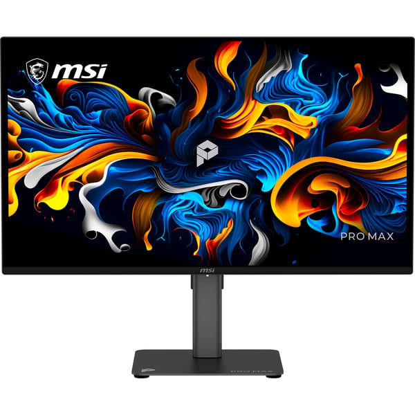 MSI Pro MAX 271UPX12G tietokoneen litteä näyttö 67,3 cm (26.5") 3840 x 2160 pikseliä UltraWide Full HD QD-OLED Musta