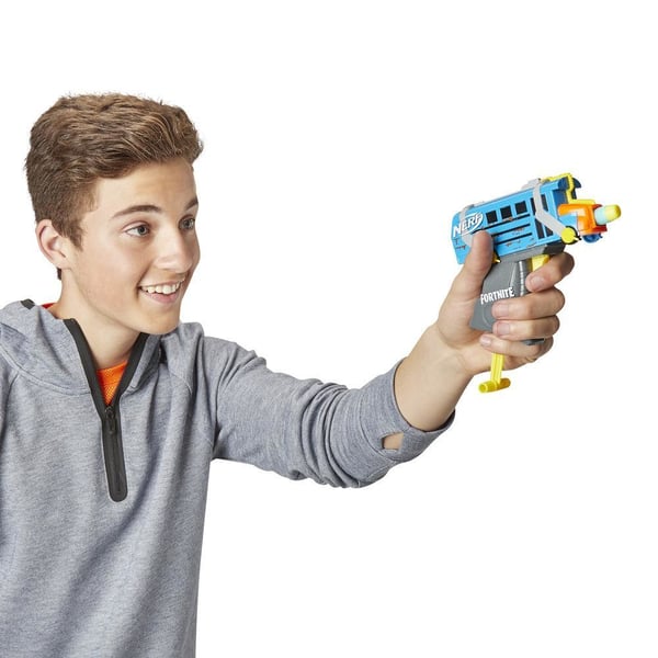 Hasbro Fortnite Micro Battle Bus Nerf MicroShots Dart-Firing