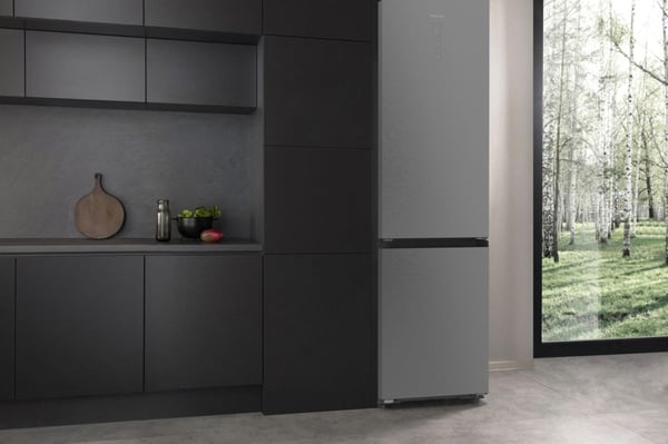 Hisense RB5P410SACA Fristående 413 l Grå, Rostfritt stål, Mörkgrå