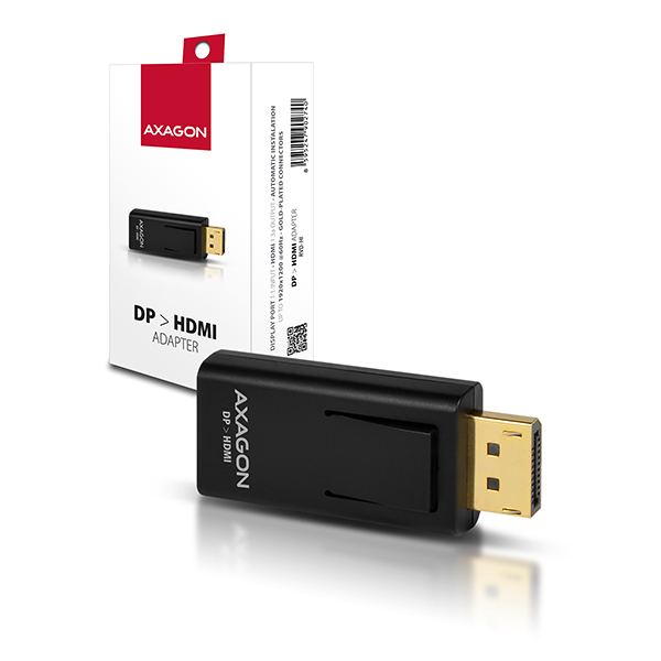Axagon RVD-HI videokabel adapter DisplayPort HDMI Sort