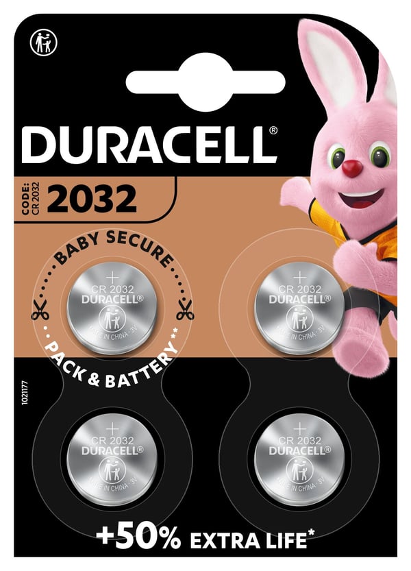 Duracell DURACELL 2032 / DURACE CR 2032 B4 4STK 119376