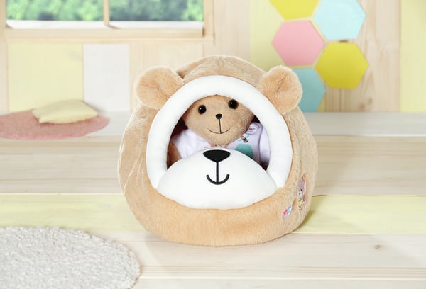 BABY born Bear Sleeping Cave Dukke sovepose