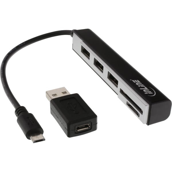 InLine 66775C kortläsare Micro-USB Svart