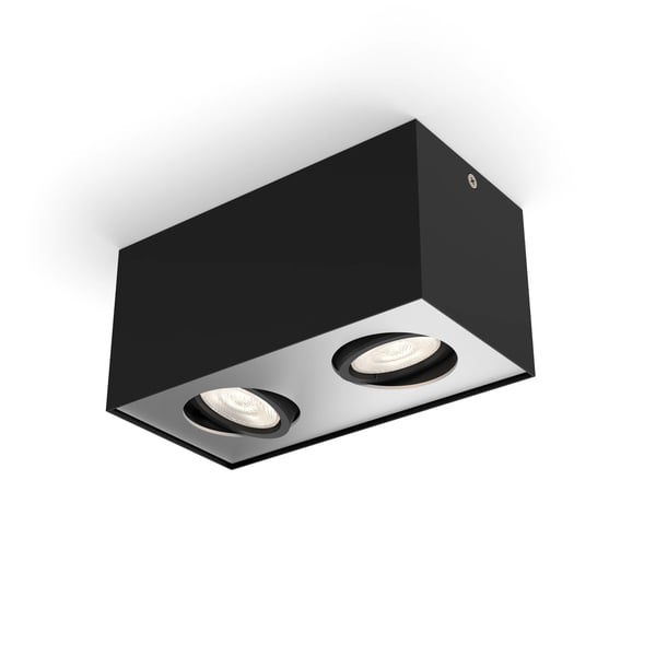 Philips WarmGlow LED Box lofts-/vægspot x 2