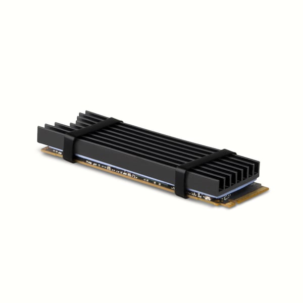 Axagon CLR-M2L6 kylsystem för dator M.2 NVMe SSD, Halvledardrivenhet VGA-kylare Svart 1 styck