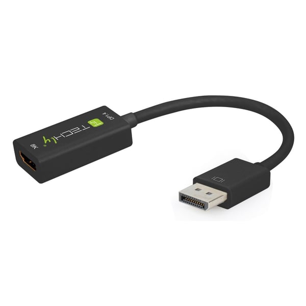 Techly IADAP DP-HDMIF8K videokaapeli-adapteri 0,2 m DisplayPort HDMI-tyyppi A (vakio) Musta