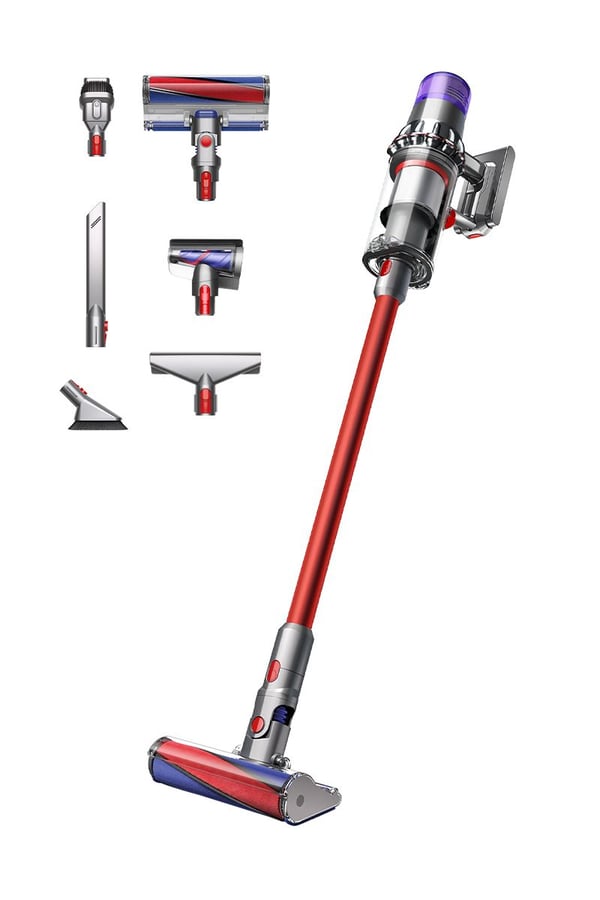 Dyson V11 Fluffy Skaftdammsugare, 2-i-1 Batteri Torr Utan påse Nickel, Röd Dyson V11 Fluffy Skaftdammsugare, 2-i-1 Batteri Torr Utan påse Nickel, Röd
