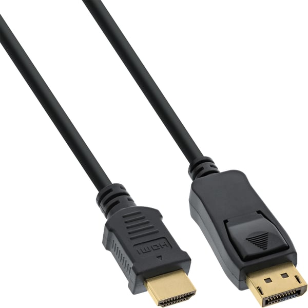 InLine 17182 videokaapeli-adapteri 2 m DisplayPort HDMI Musta