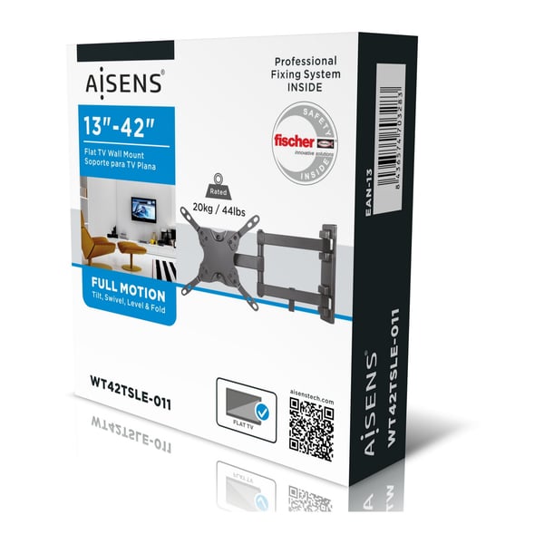 AISENS WT42TSLE-011 tv-fäste 106,7 cm (42") Svart