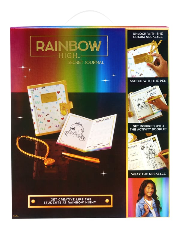 Rainbow High Secret Journal Henkilökohtainen päivyri