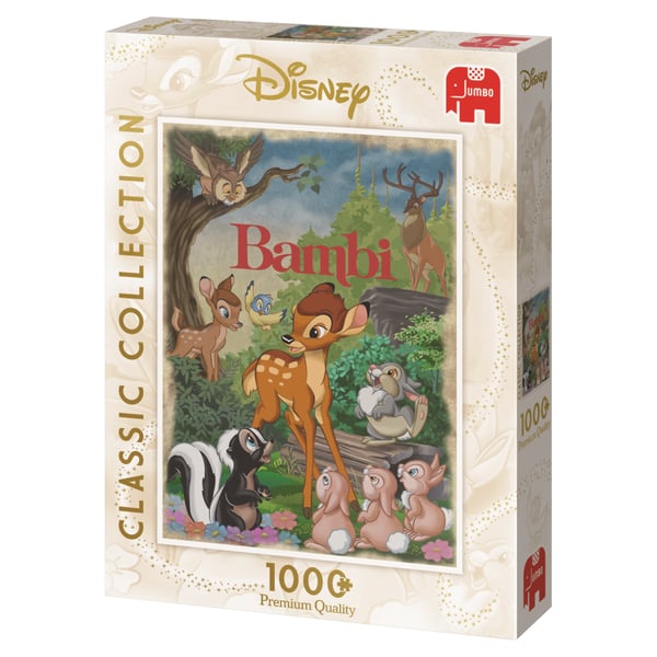 Disney Bambi Movie Poster 1000 pcs Puslespil 1000 stk Tegnefilm