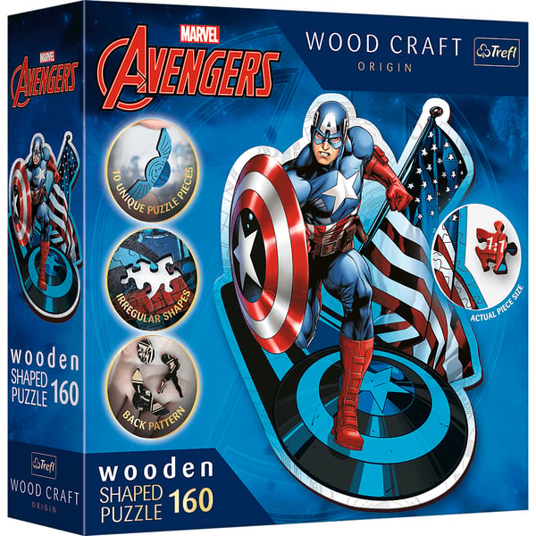 Trefl Wood Craft Origin MARVEL: Avengers 20194 puslespil Form puslespil 160 stk Tegneserier