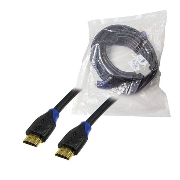 LogiLink CH0066 HDMI-kabel 10 m HDMI Typ A (standard) Svart
