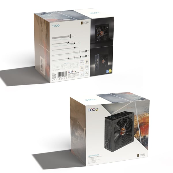 TooQ TQHELIOS-750SP strömförsörjningsenheter 750 W 24-pin ATX ATX Svart