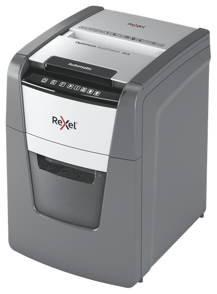 Rexel AutoFeed+ 90X papirmakulator Krydsmakulering 55 dB Sort, Grå