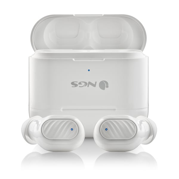 NGS ARTICA DUO Headset Trådlös I öra Samtal/musik Bluetooth Vit