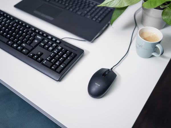 Trust TM-101 datormöss Kontor Ambidextrous Optisk 1200 DPI