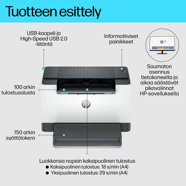 HP LaserJet M209d -tulostin