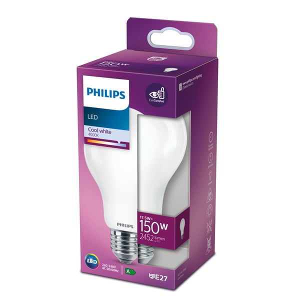 Philips Filament pære, matteret 150 W A67 E27