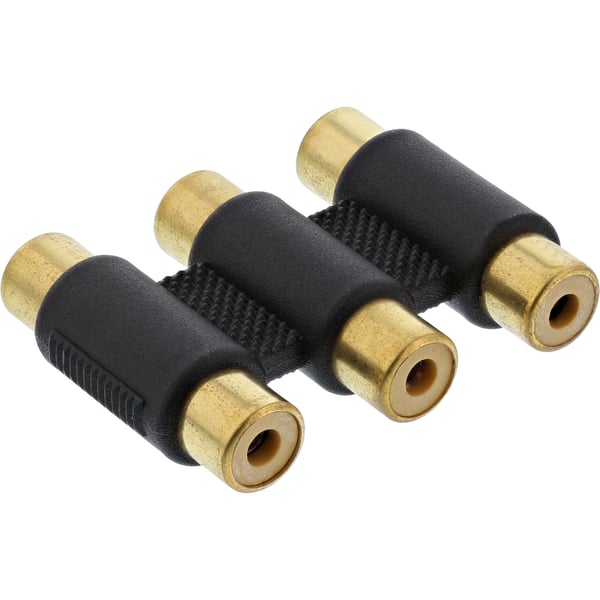 InLine 99319 videokabel adapter Cinch female 3x RCA Sort InLine 99319 videokabel adapter Cinch female 3x RCA Sort