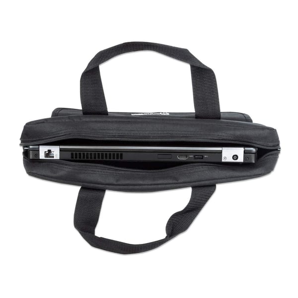 Manhattan 438889 taske og etui til laptop 39,6 cm (15.6") Mappe Sort