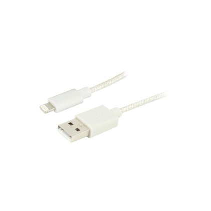 Ewent EW1277 belysningskabel 1 m Svart, Vit