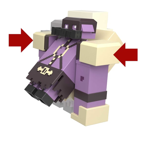 Minecraft LEGENDS PIGMADILLO VS SKELETON Figures