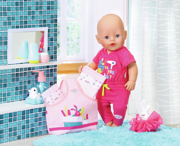 BABY born Bathtime Wash & Go Dukke tilbehørssæt