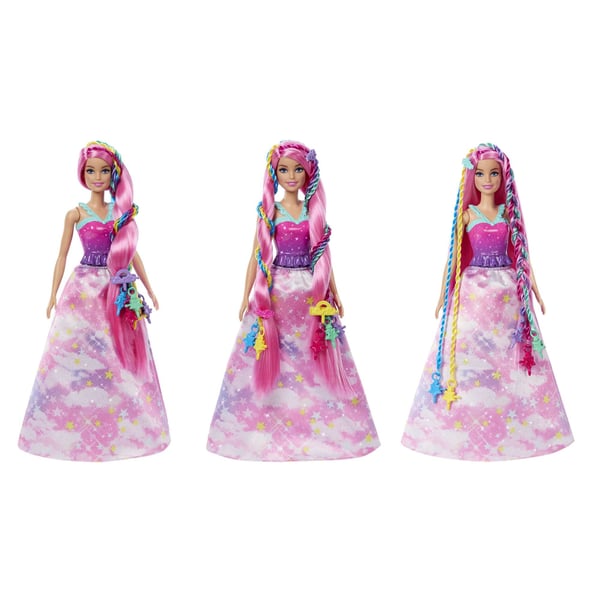Barbie Dreamtopia Twist 'n Style-dukke og tilbehør