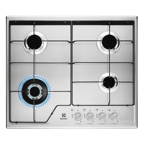 Electrolux KGS6434SX Rustfrit stål Indbygget 60 cm Gaskomfur 4 zone(s)