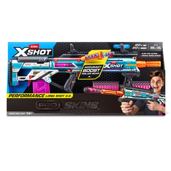 XSHOT SKINS Pro-Serien LONGSHOT 2.0 Blaster (40 dartpile)