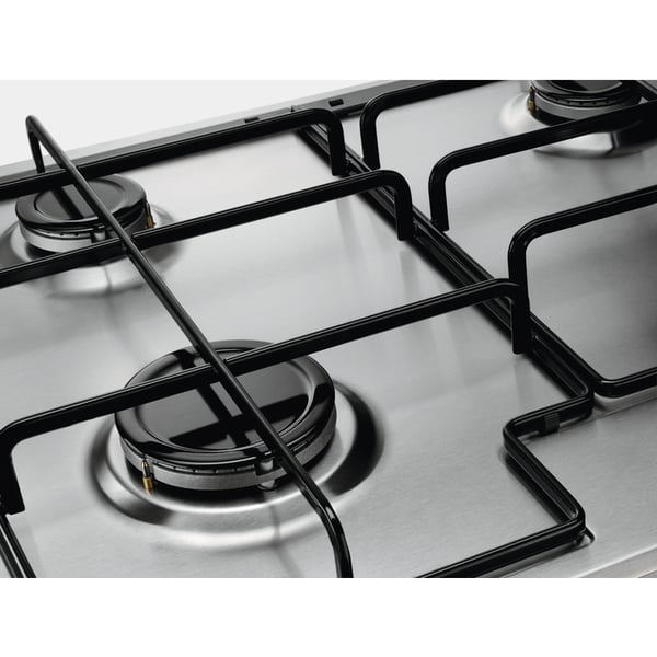 Electrolux EGS6434X kogeplade Rustfrit stål Indbygget 60 cm Gaskomfur 4 zone(s)
