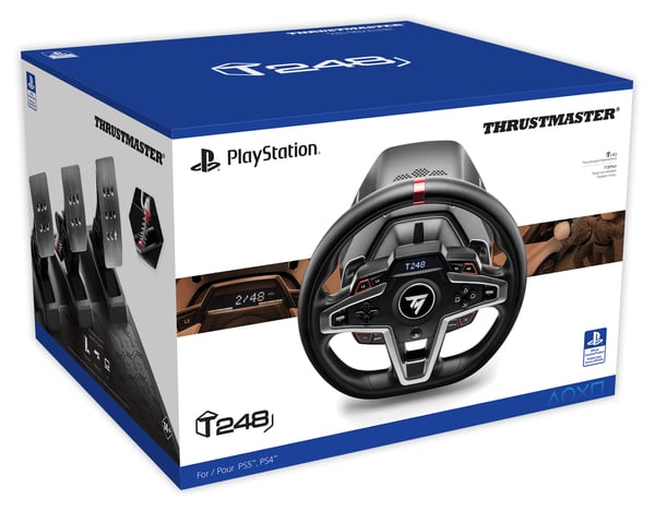 Thrustmaster T248 Svart USB Ratt + Pedaler PC, PlayStation 4, PlayStation 5