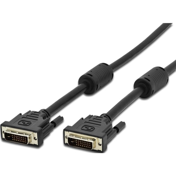 Techly 15m DVI-D DVI-kaapeli Musta