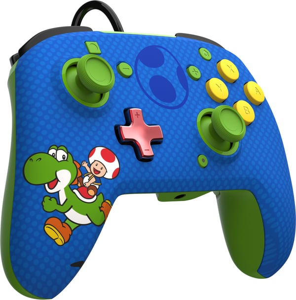 PDP REMATCH: Yoshi & Toad Blå USB Gamepad Analog/digital Nintendo Switch, Nintendo Switch OLED