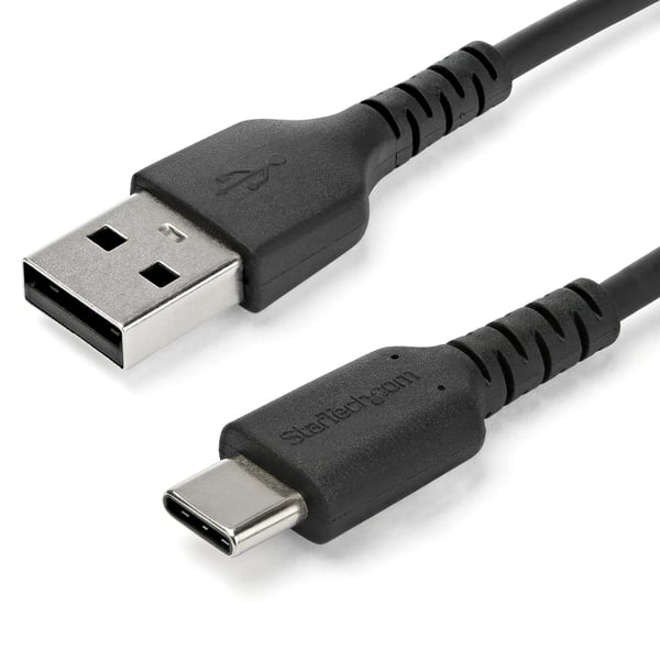 StarTech.com RUSB2AC2MB USB-kabel USB 2.0 2 m USB A USB C 0,48 Gbit/sek. 60 W Sort