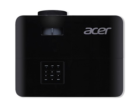 Acer Essential X1128H Standard throw-projektor 4500 ANSI-lumen DLP SVGA (800x600) 3D kompatibilitet Svart