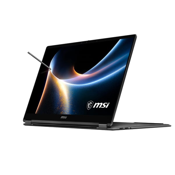 MSI Prestige 16 Flip AI+ C3MTG-074FR Copilot+ PC Intel Core Ultra X9 388H Hybrid (2-i-1) 40,6 cm (16") Berøringsskærm 2.8K 32 GB LPDDR5x-SDRAM 1 TB SSD Wi-Fi 7 (802.11be) Windows 11 Home Fransk Grå