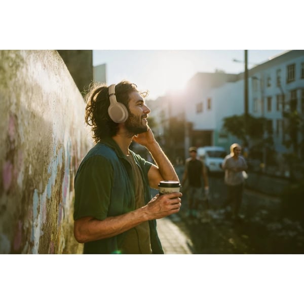 Hama Spirit Calypso X Headset Trådlös Huvudband Samtal/musik USB Type-C Bluetooth Beige