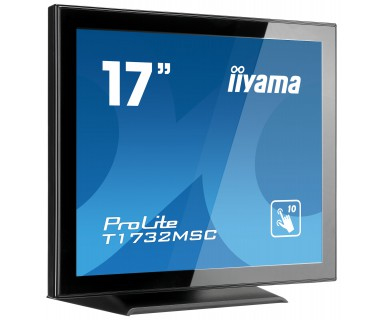 iiyama ProLite T1732MSC-B1X computerskærm 43,2 cm (17") 1280 x 1024 pixel LED Berøringsskærm Multibruger Sort