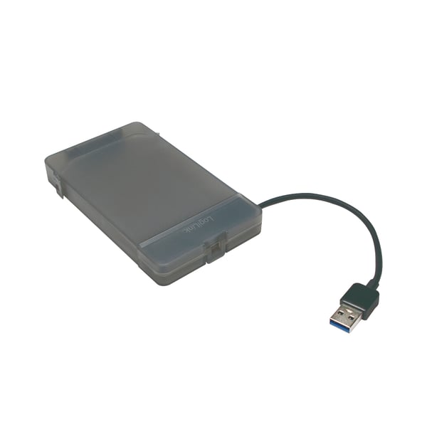 LogiLink AU0037 tallennusaseman kotelo HDD-/SSD-kotelo Harmaa 2.5"