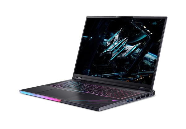 Acer Predator PH18-73-93YX Intel Core Ultra 9 275HX Bärbar dator 45,7 cm (18") WQUXGA 64 GB DDR5-SDRAM 2 TB SSD NVIDIA GeForce RTX 5090 Wi-Fi 7 (802.11be) Windows 11 Pro tyska Svart