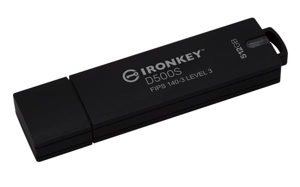 Kingston Technology IronKey D500S USB-sticka 512 GB USB Type-A 3.2 Gen 1 (3.1 Gen 1) Svart