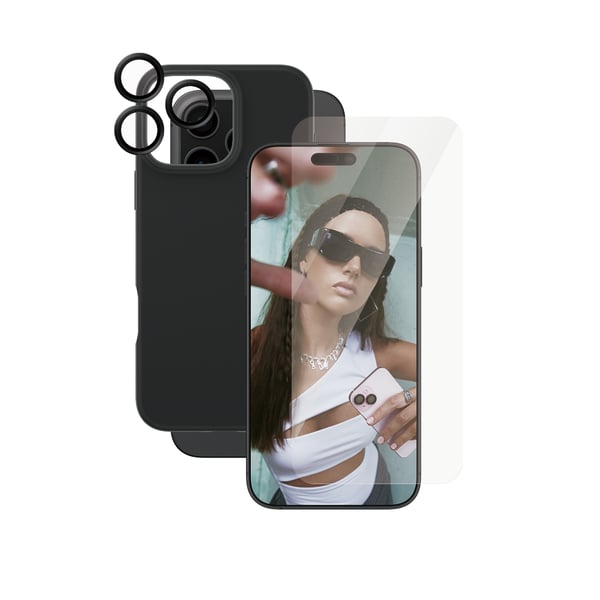 PanzerGlass CARE™ by ® 3-in-1 Bundle iPhone 16 Pro Max Genomskinligt skärmskydd Apple 1 styck