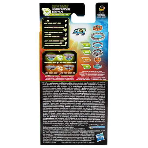 Beyblade Burst QuadStrike F7760EU6 aktivitetsleksak och skicklighetsspel Battle-snurrleksak