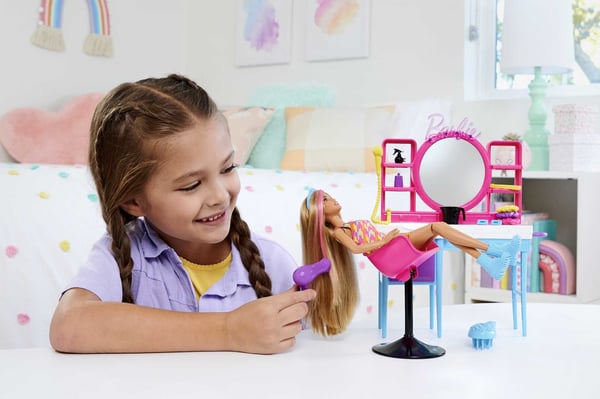 Barbie Totally Hair Barbie-dukke og -legesæt