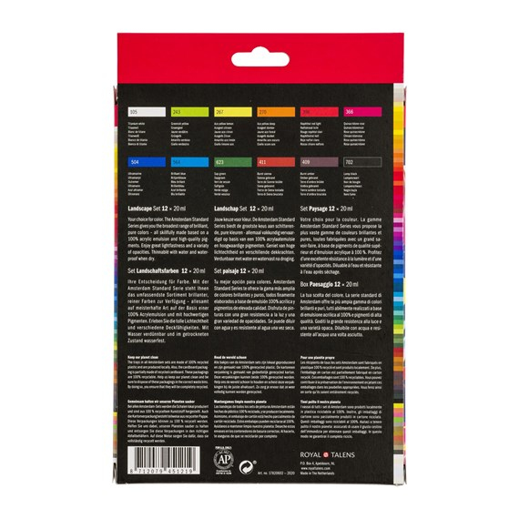 Amsterdam 17820602 hobbymaling Akrylmaling 12 stk